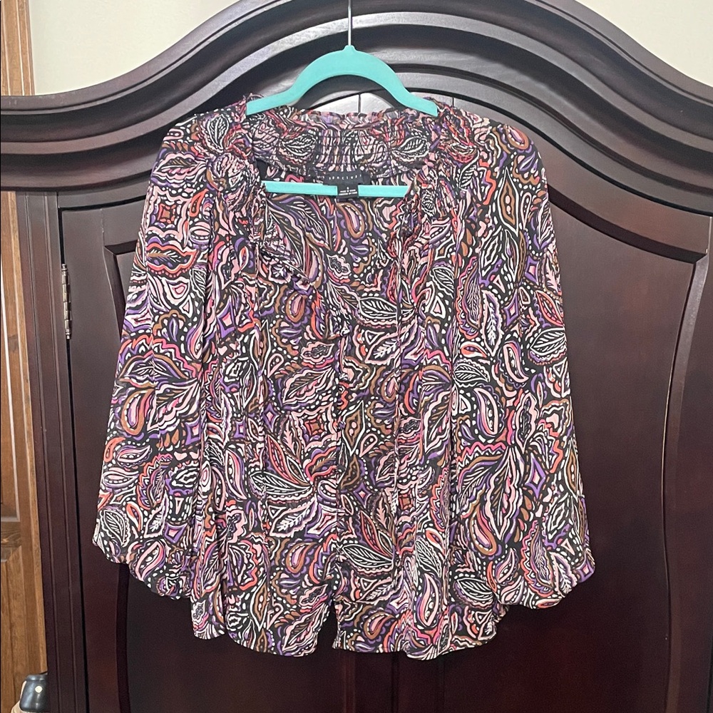 Sanctuary Colorful Paisley Blouse